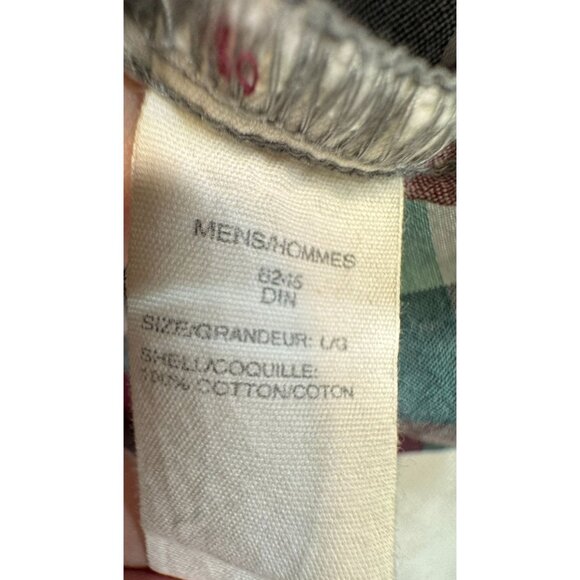 Woolrich Mens Plaid Short Sleeve Button-Up Shirt L Burgendy Green - Picture 7 of 14